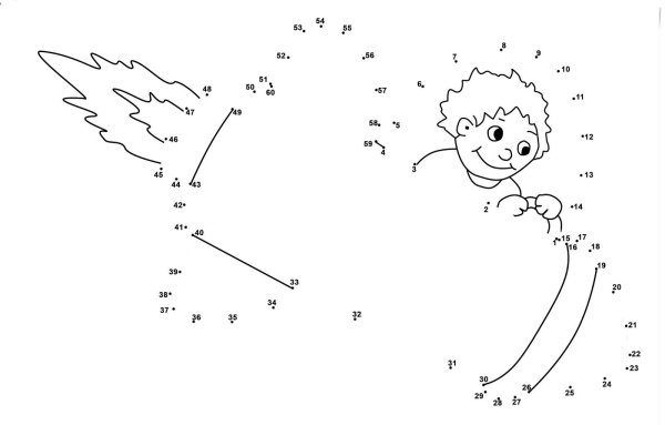 Рисование по точкам космос