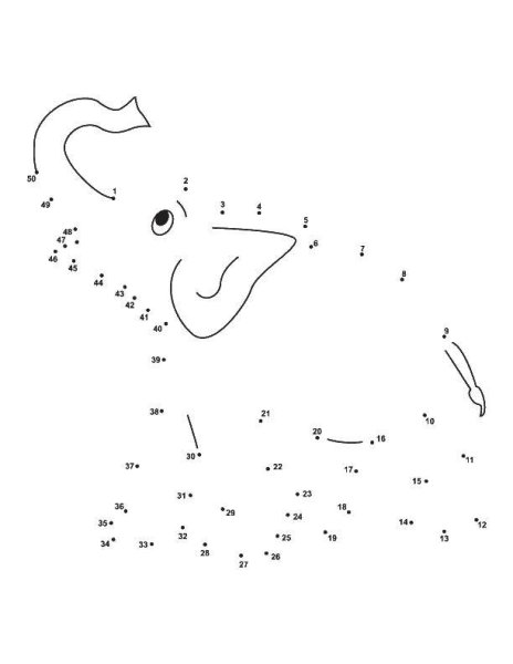 Соединить по цифрам животные