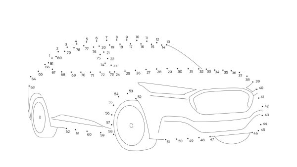 Соедини по цифрам машина