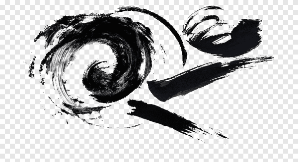 Кисть и чернила каллиграфия