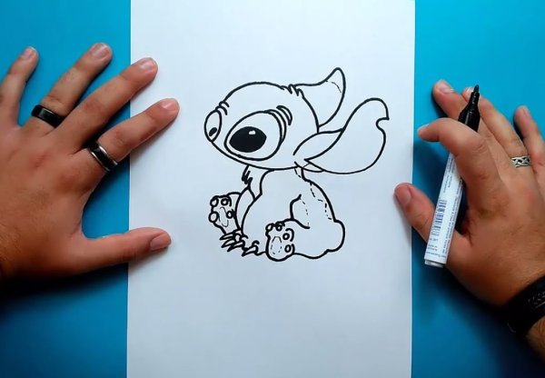 Лёгкие рисунки Стич