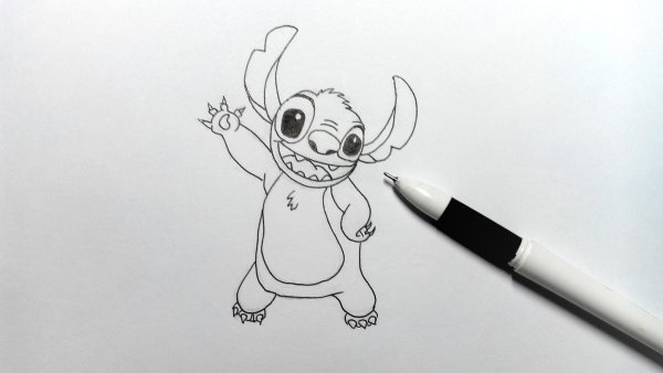 Мультяшные рисунки карандашом