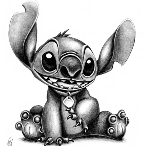 Стич тату эскиз