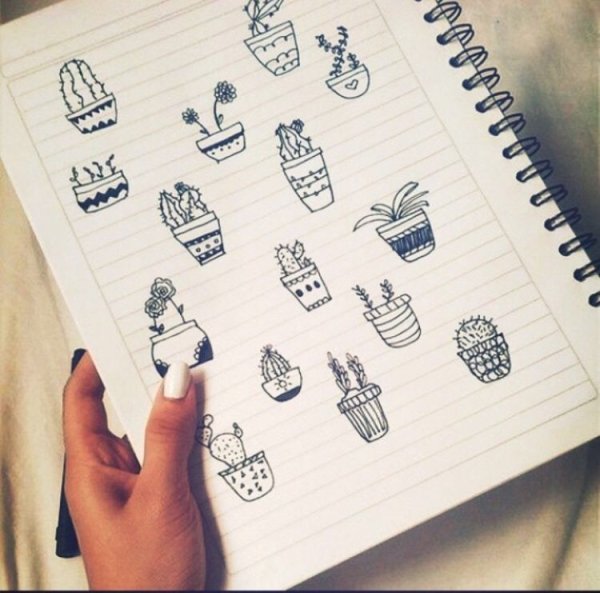 Рисунок ручкой на бумаге