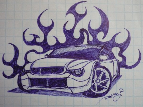 Рисунки ручкой легкие