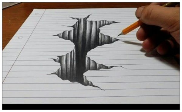 Объёмные рисунки по клеточкам