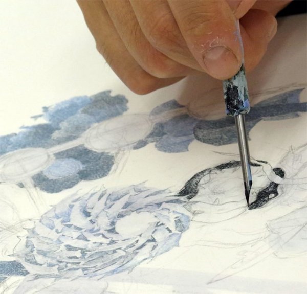 Зарисовки чернилами