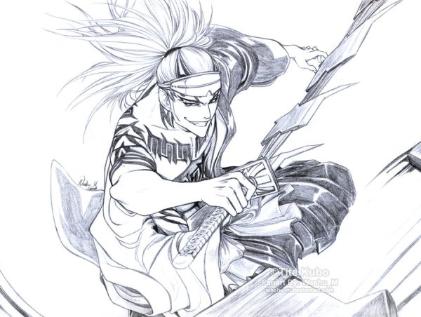 Маска Ичиго Куросаки тату