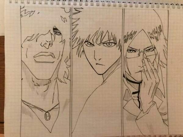 Рисунки карандашом аниме Блич