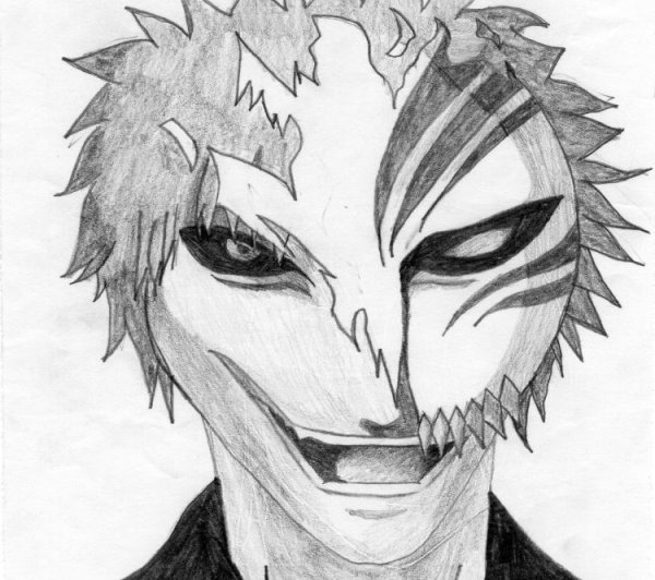 Рисунки для срисовки аниме Блич Ичиго