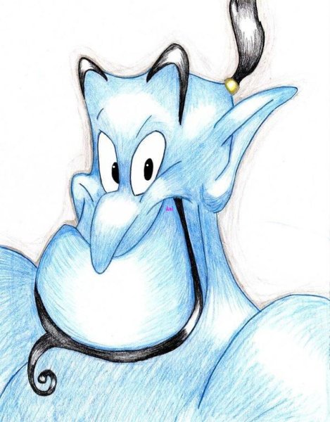 Персонажи Диснея карандашом