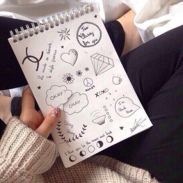 Идеи для рисунков в блокноте