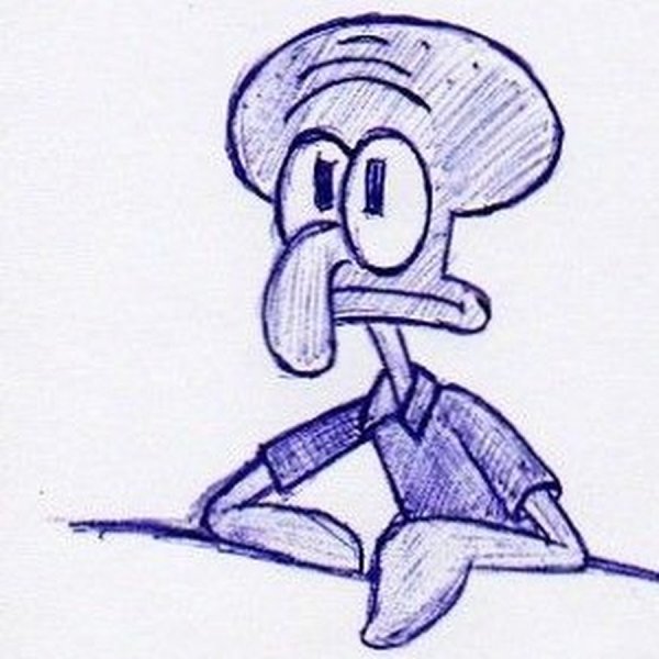 Срисовка Сквидварда