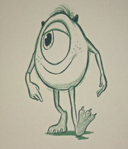 Майк Вазовски эскиз