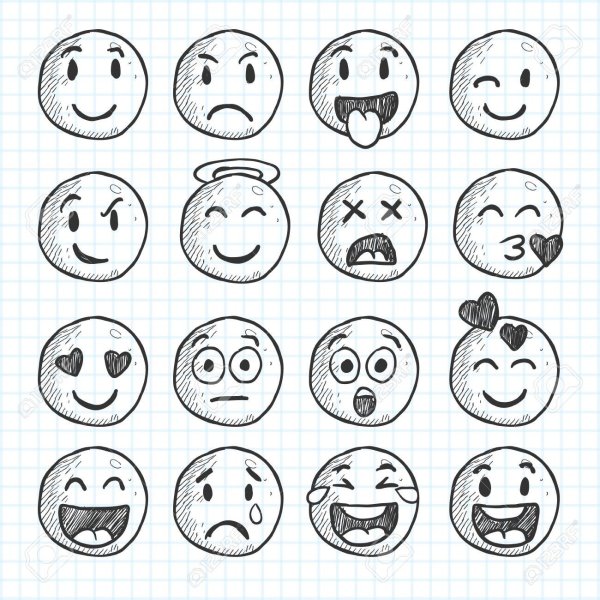 Смайлики для срисовки