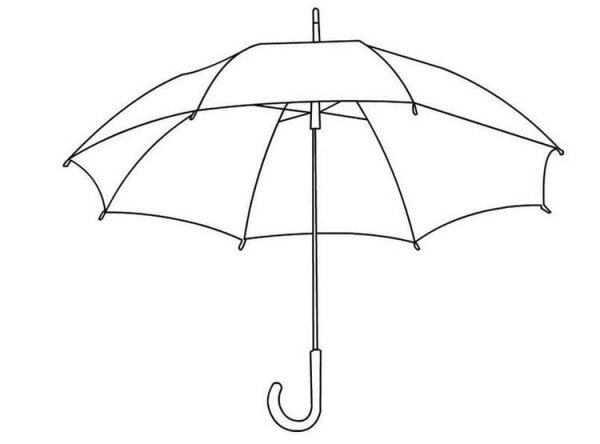 Зонтик нарисованный