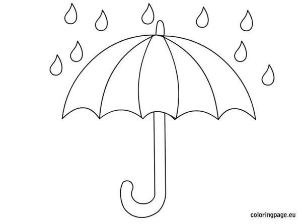 Зонт трафарет