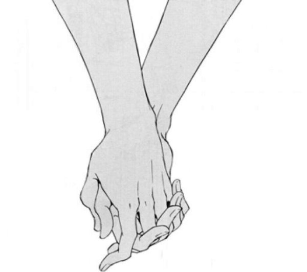 Аниме руки держатся