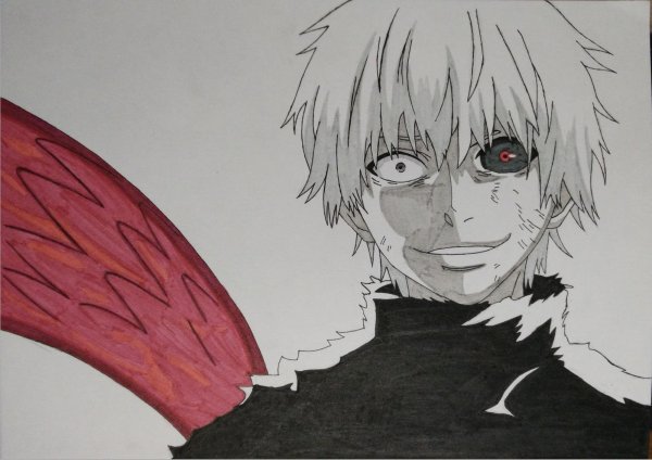 Канеки Кен безумная улыбка