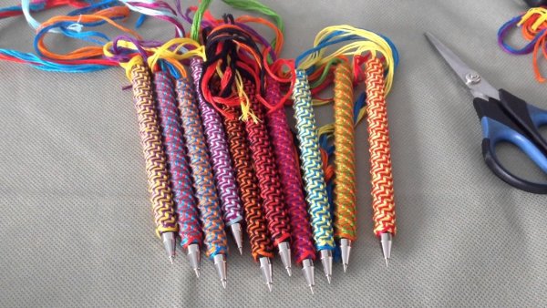 Оплетка стержня ручки