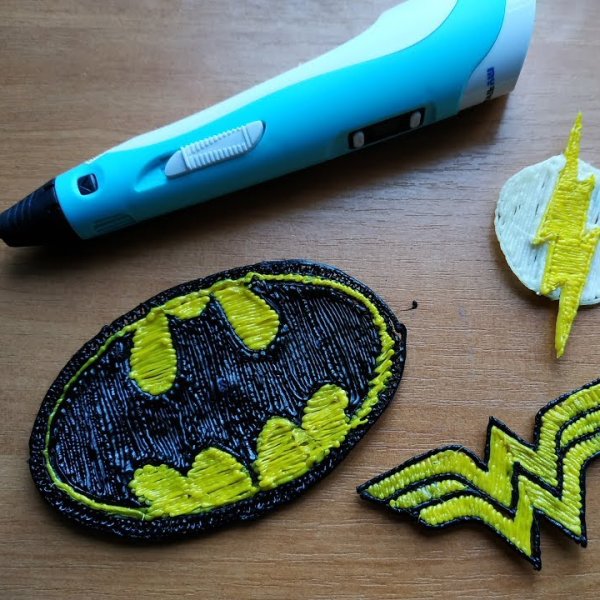 Значки 3д ручкой