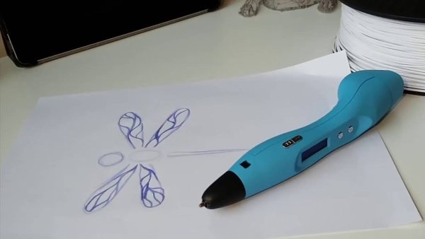 Стрекоза 3д ручкой