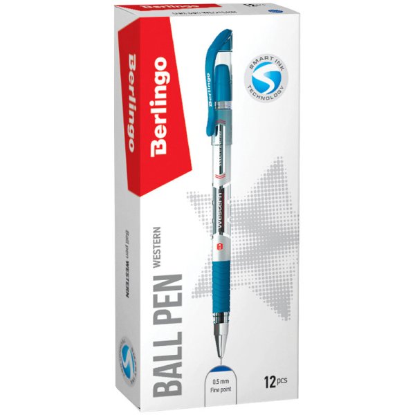 Ручка Берлинго шариковая синяя 0,5