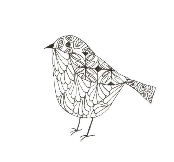 Стилизованные птички