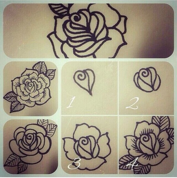 Тату хной для начинающих пошагово