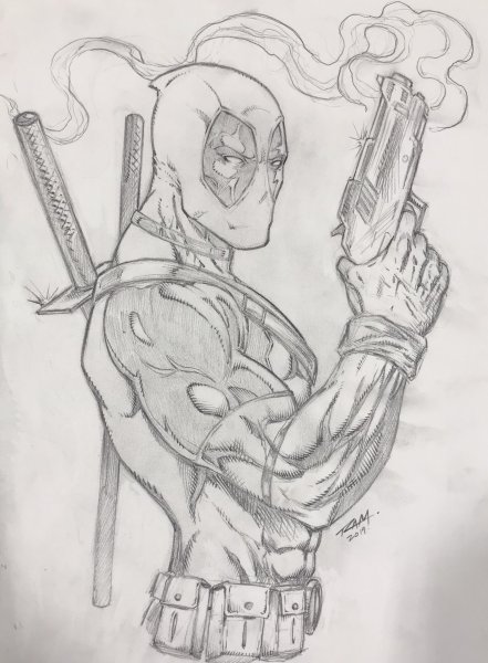 Скетчи Дэдпула