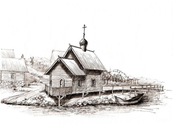 Зарисовки деревянного зодчества