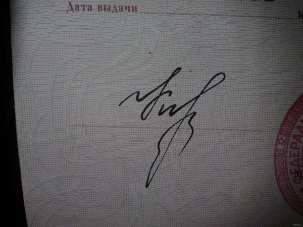 Паспорт для печати