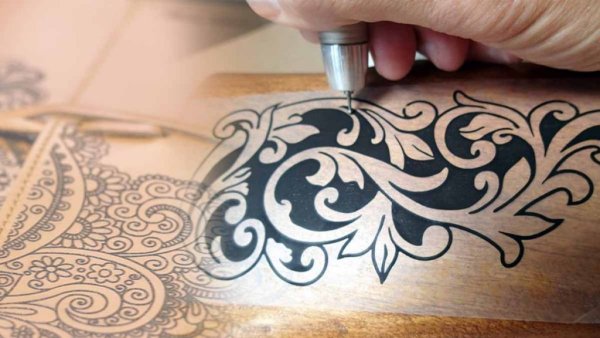 Резьба по дереву гравером