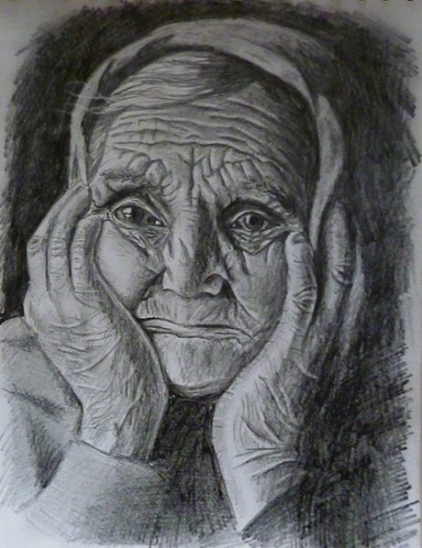 Наброски шариковой ручкой