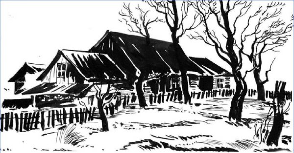 Штриховка ручкой