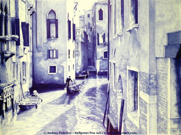 Андрей Полетаев художник шариковой ручкой