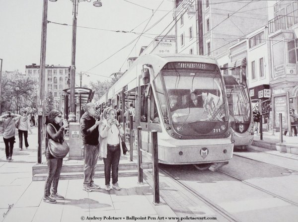 Художник Андрей Полетаев картины шариковой