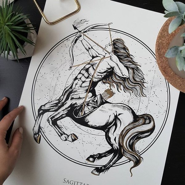 Стрелец эскиз