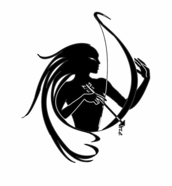 Стрелец тату эскиз