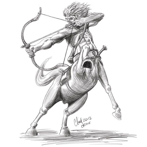 Тату знак зодиака Стрелец