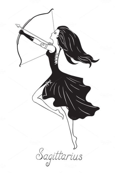 Тату Стрелец для девушек эскизы