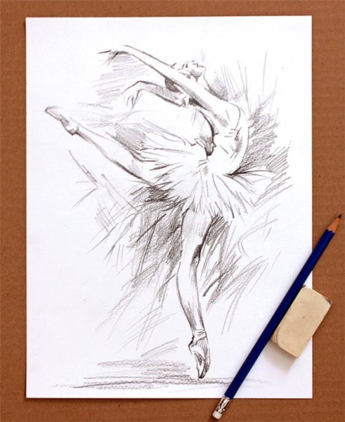 Балерина набросок