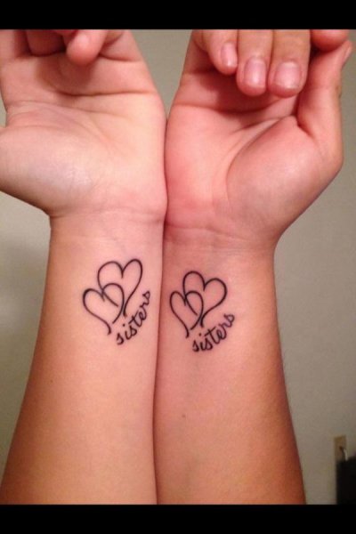 Парные тату на запястье