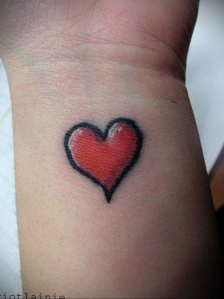 Тату сердечко