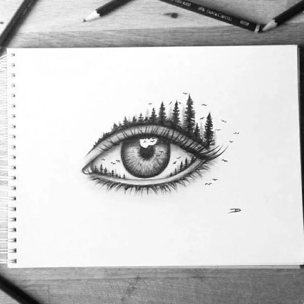 Рисунки для скетчбука для начинающих