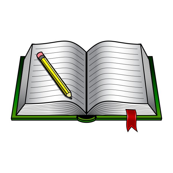 Рисунок раскрытой книги