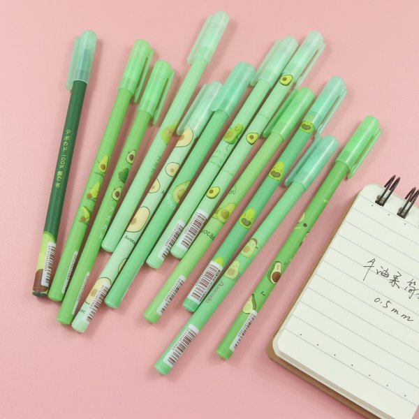 Ручка гелевая "авокадо" 0,38мм