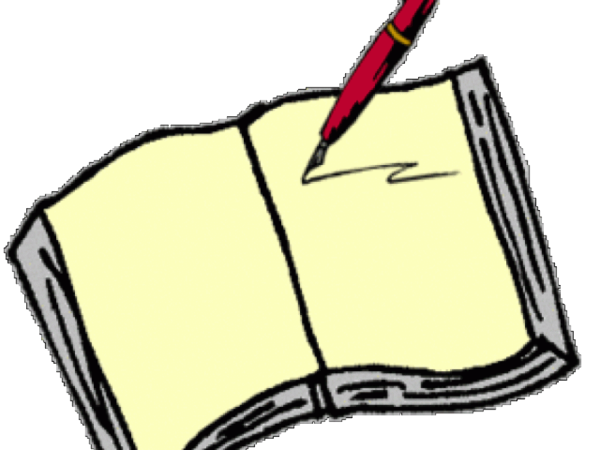 Тетрадь и ручка анимация