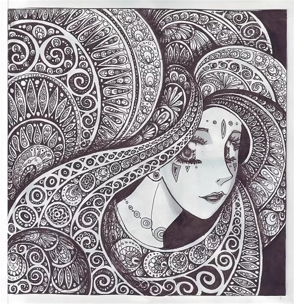 Стилизованный портрет Графика