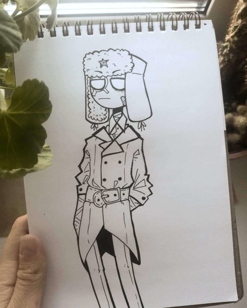 Countryhumans для срисовки карандашом